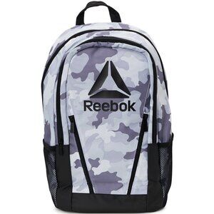 Reebok Unisex Laptop Backpack, Light Gray Camouflage